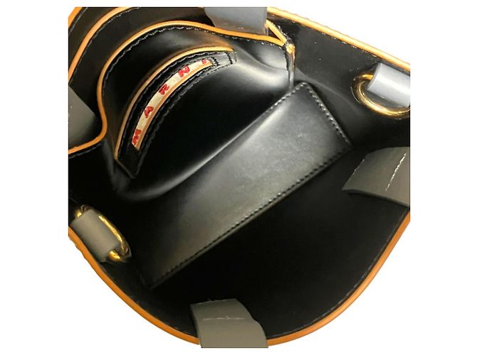 Borsa a spalla 2-Way Marni Museo con stampa girasole Nero - vista 5
