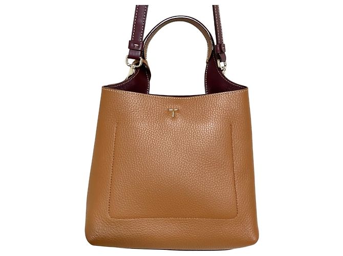 TOD'S T-Timeless Micro Leder Tote Bag Braun - Ansicht 2