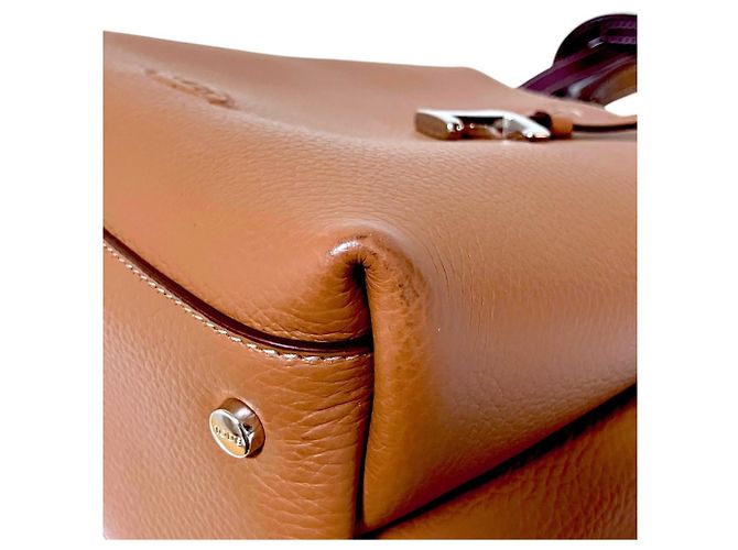 TOD'S T-Timeless Micro Leder Tote Bag Braun - Ansicht 4