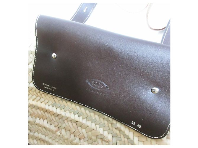 Borsa a tracolla a cestino con manico in pelle Tod's Marrone - vista 8