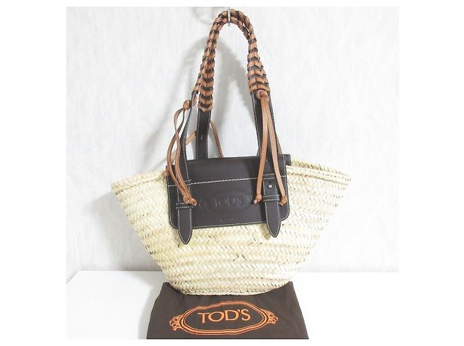 Borsa a tracolla a cestino con manico in pelle Tod's Marrone - vista 9
