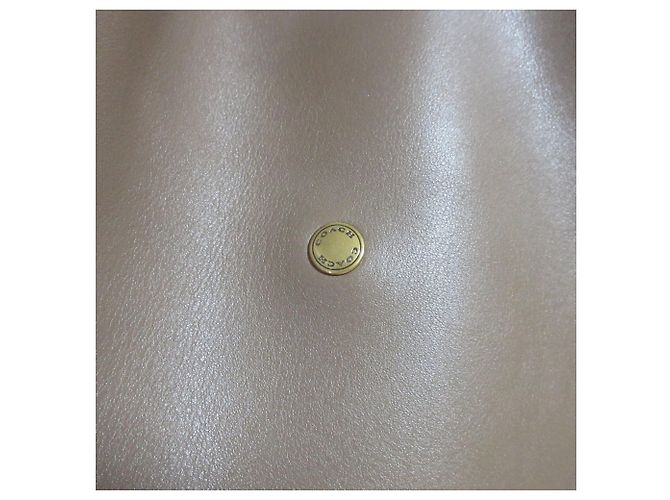 Bolsa de Ombro COACH Brooklyn em Couro Grão Marrom - vista 8
