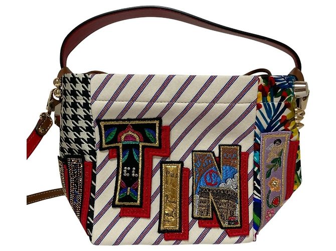 Bolso de hombro 2-way Christian Louboutin Caracaba Mini Multicolor - vista 3