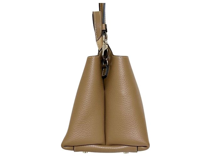 Borsa a mano Tod's T-Timeless Micro in pelle Marrone Beige - vista 4