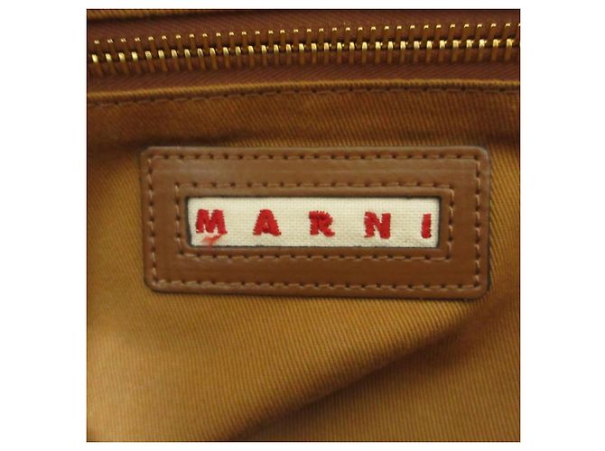 Borsa Marni Tropicalia in combinazione di pelle Marrone - vista 10