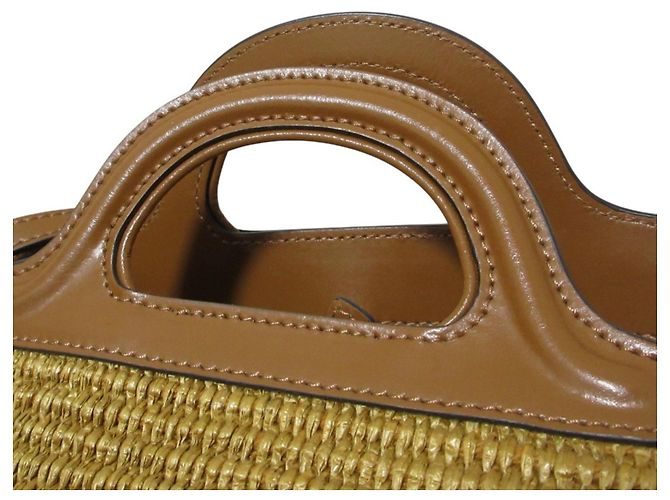 Borsa Marni Tropicalia in combinazione di pelle Marrone - vista 7