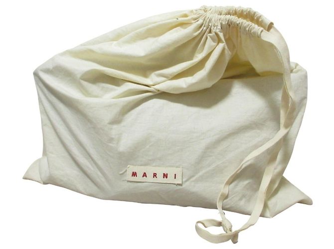 Borsa Marni Tropicalia in combinazione di pelle Marrone - vista 9