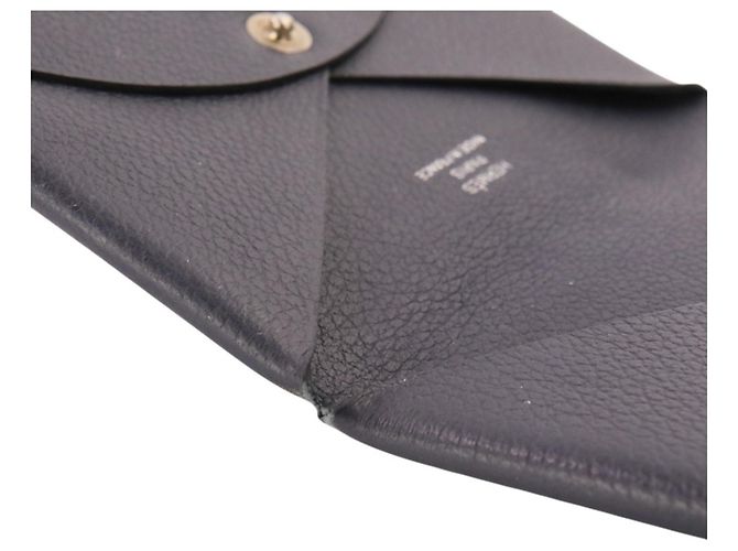 Hermès HERMES Calvi Evercolor Visitenkartenetui Blau Marineblau - Ansicht 7