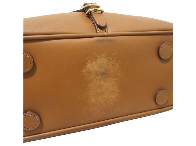 Borsa Bowling in pelle Jimmy Choo Varenne JC Logo Marrone - vista 11