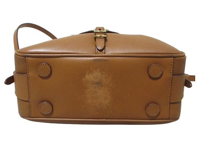 Borsa Bowling in pelle Jimmy Choo Varenne JC Logo Marrone - vista 3