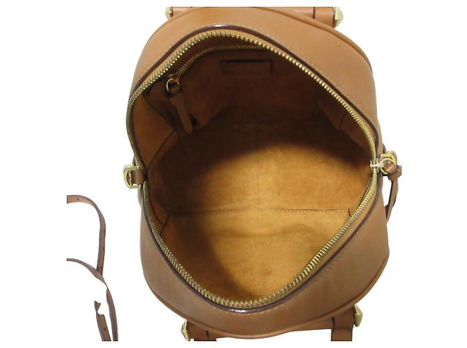 Borsa Bowling in pelle Jimmy Choo Varenne JC Logo Marrone - vista 9