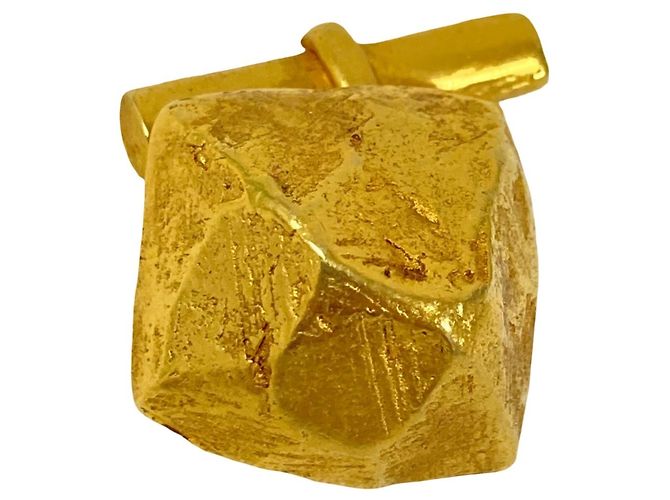 Hermès Hermes Vintage Gold Stud Cufflinks Golden - view 4