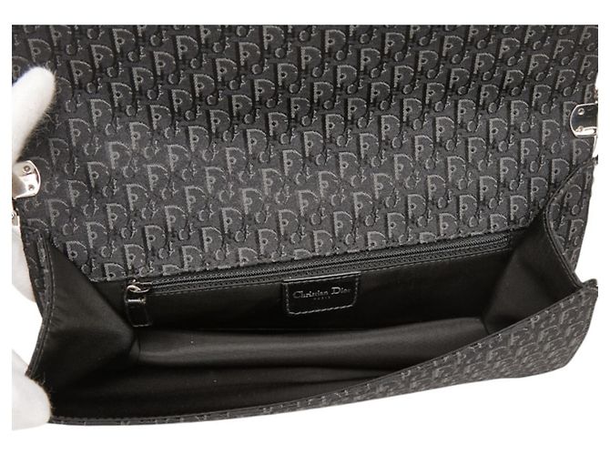 Borsa a spalla singola Christian Dior Trotter D'Trick Nero - vista 10