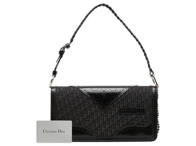 Borsa a spalla singola Christian Dior Trotter D'Trick Nero - vista 13