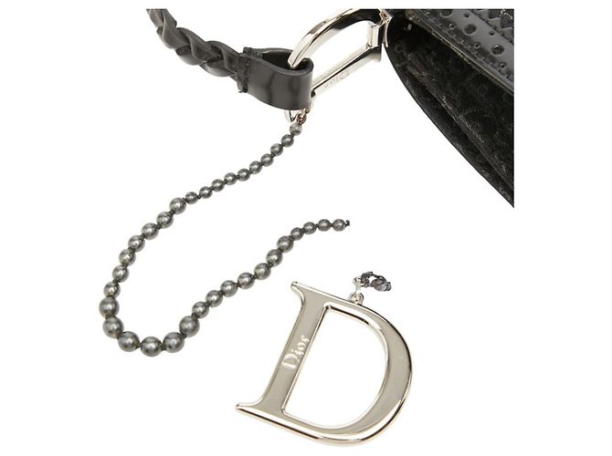 Borsa a spalla singola Christian Dior Trotter D'Trick Nero - vista 8