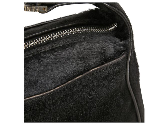 Borsa monospalla Fendi FF Logo Nero - vista 10