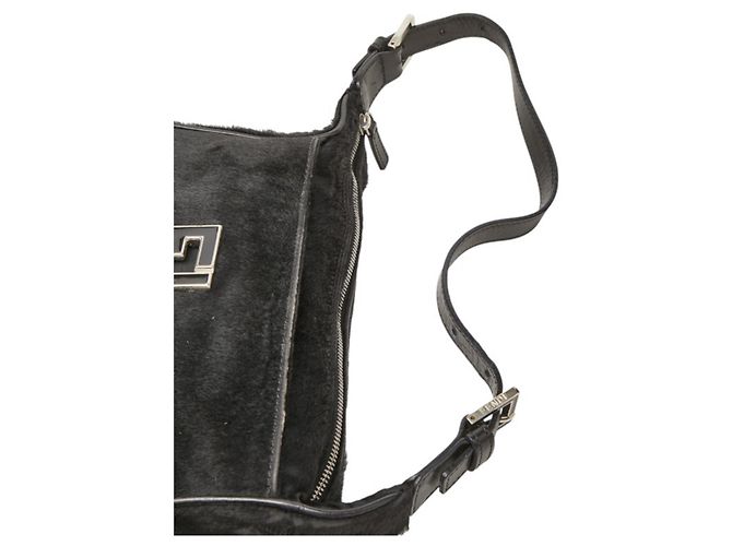 Borsa monospalla Fendi FF Logo Nero - vista 11