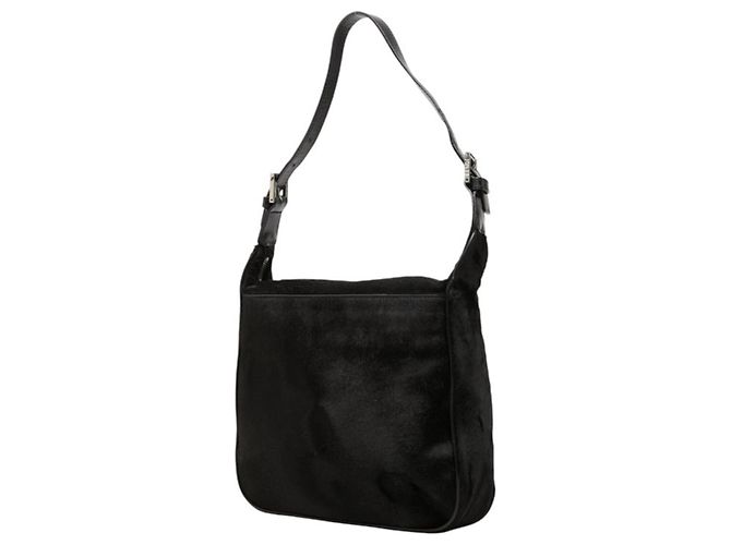 Borsa monospalla Fendi FF Logo Nero - vista 2