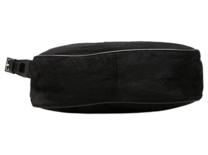 Borsa monospalla Fendi FF Logo Nero - vista 3