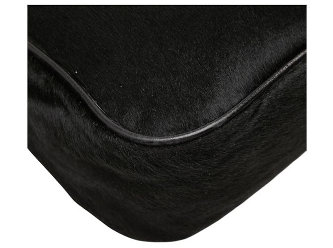 Borsa monospalla Fendi FF Logo Nero - vista 5