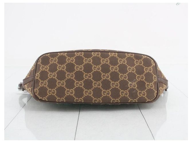 Gucci Pochette Boat in tela GG marrone - vista 7
