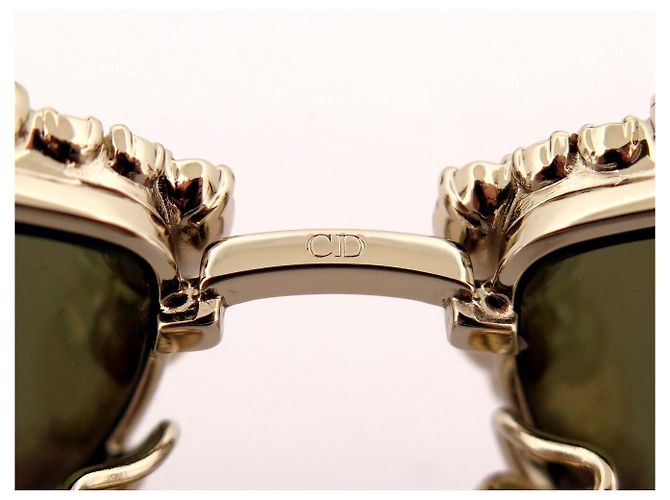 Autre Marque MISSDIOR STRASS CRISTAL DORE CD40109U GOLD SONNENBRILLE Golden - Ansicht 11