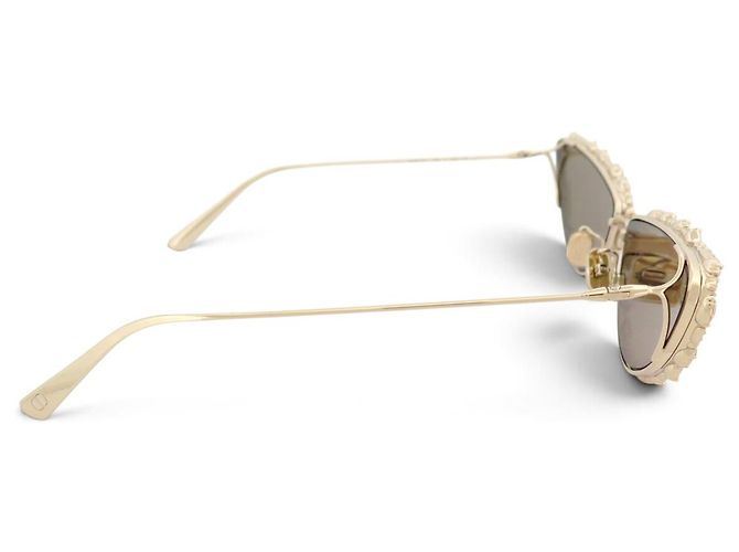 Autre Marque MISSDIOR STRASS CRISTAL DORE CD40109U GOLD SONNENBRILLE Golden - Ansicht 4