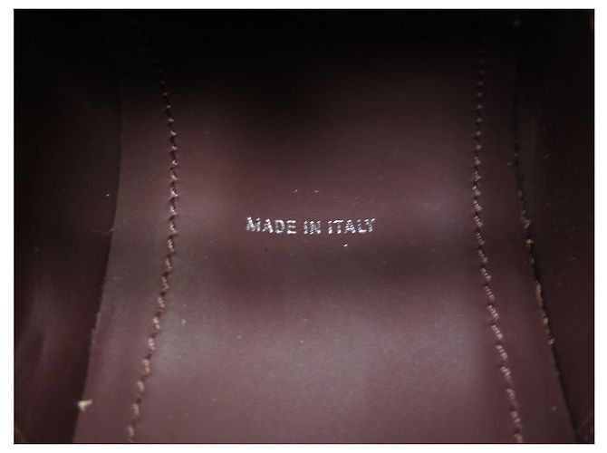 SCARPE BERLUTI RICHELIEU RAPIECE SCRITTO NUOVE 10.5 44.5 PELLE ICE GOLD Marrone - vista 9