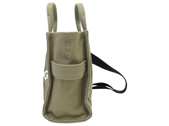 NUOVO MARC JACOBS THE SMALL TOTE BAG M0016493 BORSA A MANO IN tela TRACOLLA Verde - vista 4