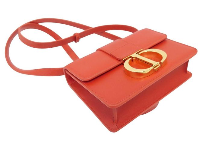 Autre Marque NUOVA BORSA A MANO DIOR MICRO 30 MONTAIGNE IN PELLE BOX ARANCIONE BORSA A TRACCOLLA - vista 3