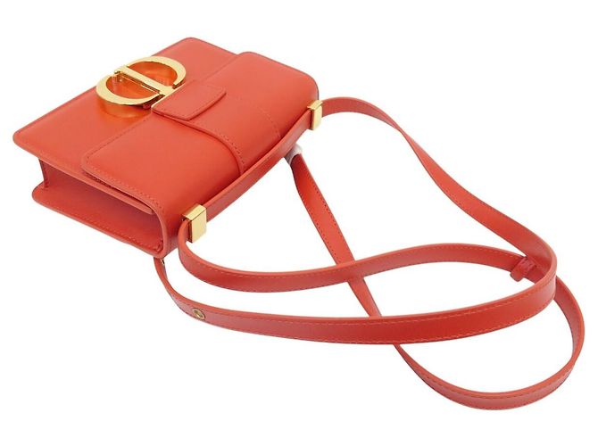 Autre Marque NUOVA BORSA A MANO DIOR MICRO 30 MONTAIGNE IN PELLE BOX ARANCIONE BORSA A TRACCOLLA - vista 4