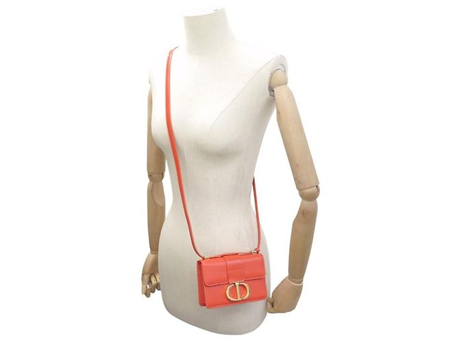 Autre Marque NUOVA BORSA A MANO DIOR MICRO 30 MONTAIGNE IN PELLE BOX ARANCIONE BORSA A TRACCOLLA - vista 5