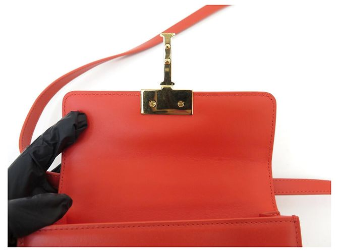 Autre Marque NUOVA BORSA A MANO DIOR MICRO 30 MONTAIGNE IN PELLE BOX ARANCIONE BORSA A TRACCOLLA - vista 7