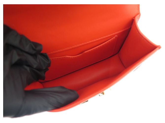 Autre Marque NUOVA BORSA A MANO DIOR MICRO 30 MONTAIGNE IN PELLE BOX ARANCIONE BORSA A TRACCOLLA - vista 8