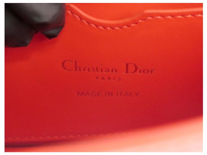 Autre Marque NUOVA BORSA A MANO DIOR MICRO 30 MONTAIGNE IN PELLE BOX ARANCIONE BORSA A TRACCOLLA - vista 9