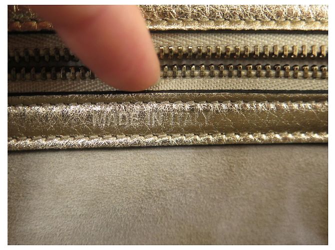 Christian Dior NUOVA BORSA A MANO DIOR DIORAMA SMALL PELLE GRANA DORATA CON TRACOLLA D'oro - vista 10