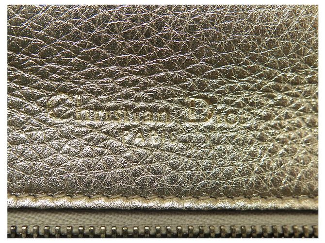 Christian Dior NUOVA BORSA A MANO DIOR DIORAMA SMALL PELLE GRANA DORATA CON TRACOLLA D'oro - vista 9