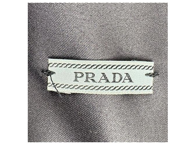 Sandali con platform Prada in pelle verniciata nera con effetto coccodrillo e cinturini incrociati Nero - vista 15