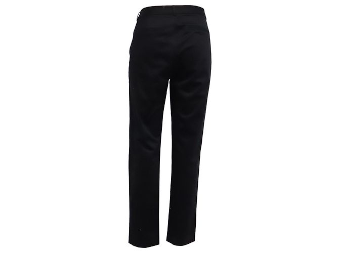 Pantalones Michael Kors con bolsillos con cremallera en algodón negro - vista 3