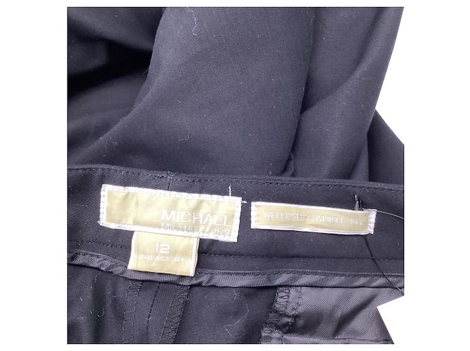 Pantalones Michael Kors con bolsillos con cremallera en algodón negro - vista 5