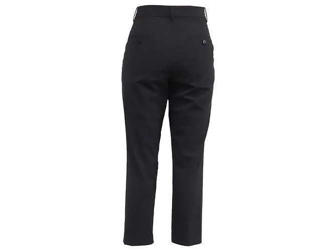 Theory Cropped-Hose aus schwarzer Wolle - Ansicht 3