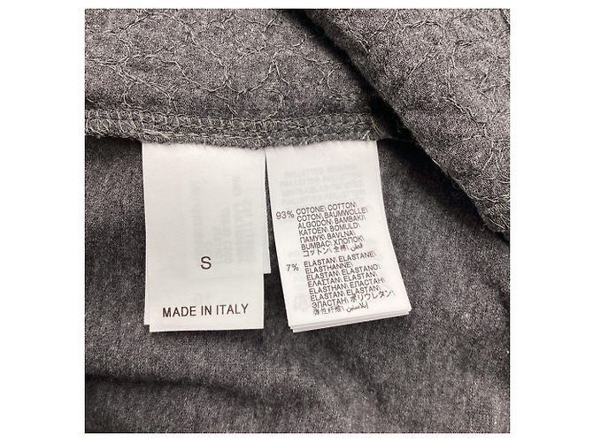 Camiseta de manga corta y cuello redondo Brunello Cucinelli en algodón gris - vista 5