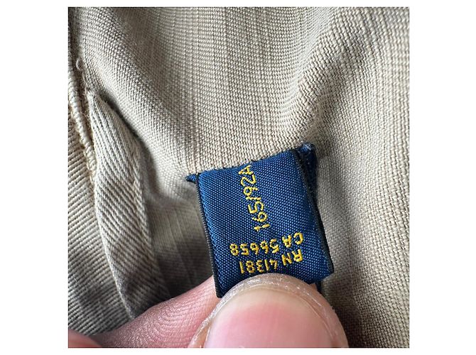 Giacca Polo Ralph Lauren con zip bidirezionale in cotone beige - vista 12