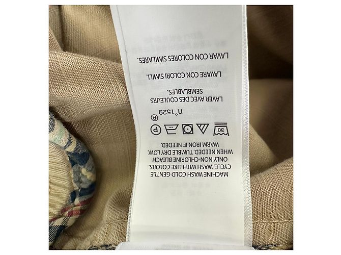 Giacca Polo Ralph Lauren con zip bidirezionale in cotone beige - vista 13