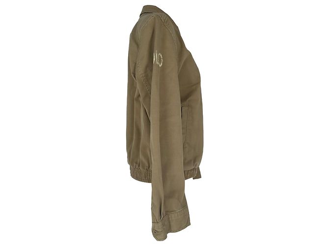 Giacca Polo Ralph Lauren con zip bidirezionale in cotone beige - vista 2