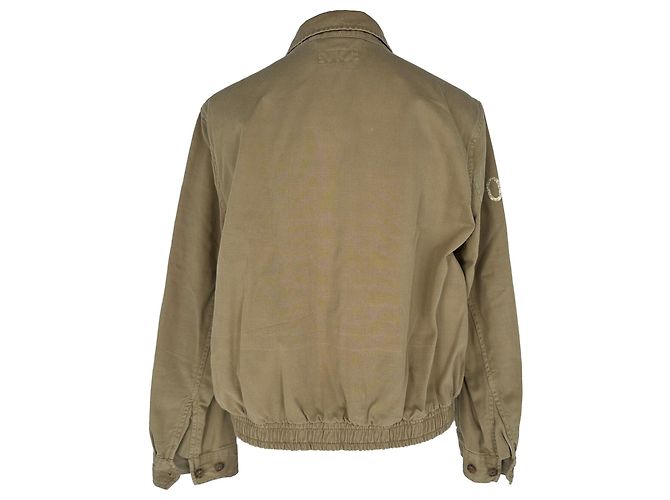 Giacca Polo Ralph Lauren con zip bidirezionale in cotone beige - vista 3