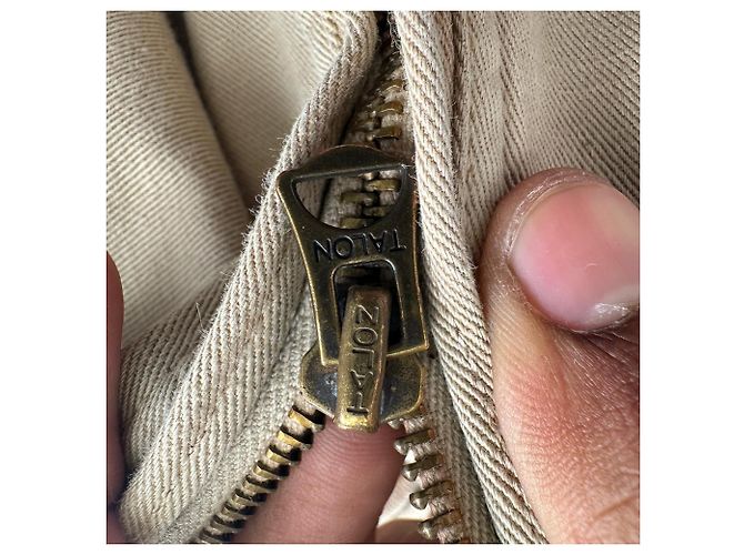 Giacca Polo Ralph Lauren con zip bidirezionale in cotone beige - vista 6