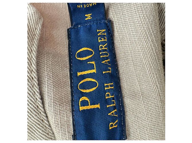 Giacca Polo Ralph Lauren con zip bidirezionale in cotone beige - vista 9