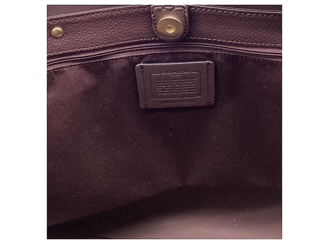 Coach Town Shopper aus schwarzem Narbenleder - Ansicht 8