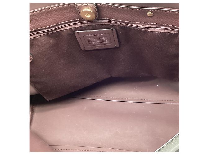 Coach Town Shopper aus schwarzem Narbenleder - Ansicht 9